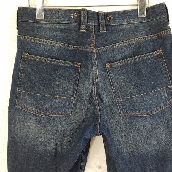 L.O.G.G. H&M DISTRESSED BUTTON FLY JEAN SHORTS - Picture 12 of 13